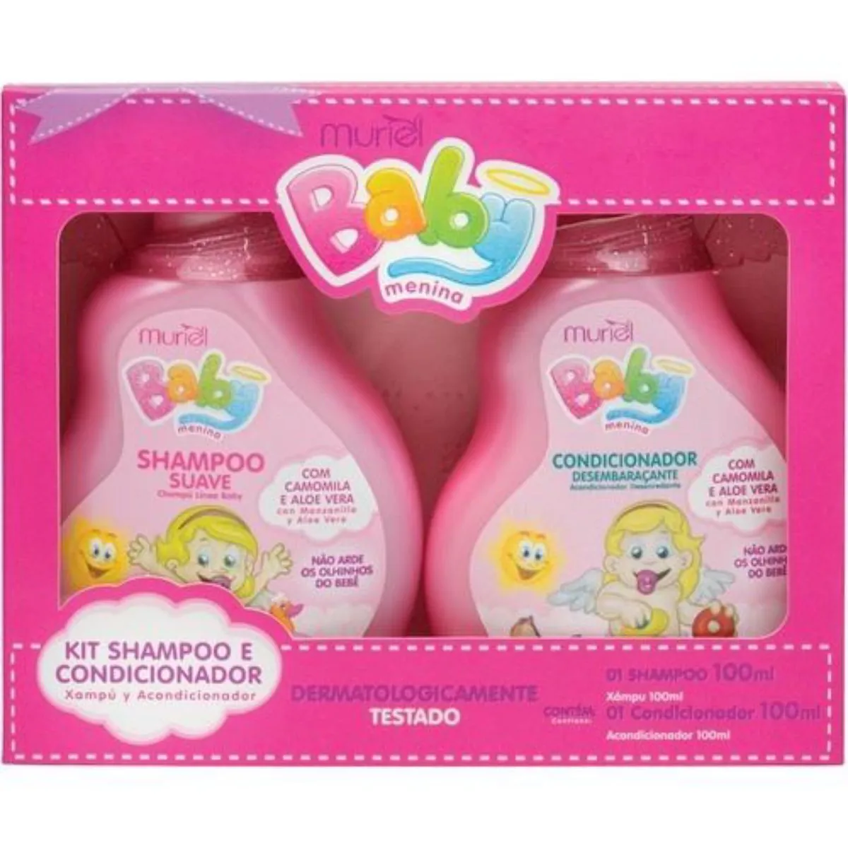 Kit Muriel Baby Menina Shampoo 100ml+Condicionador 100ml