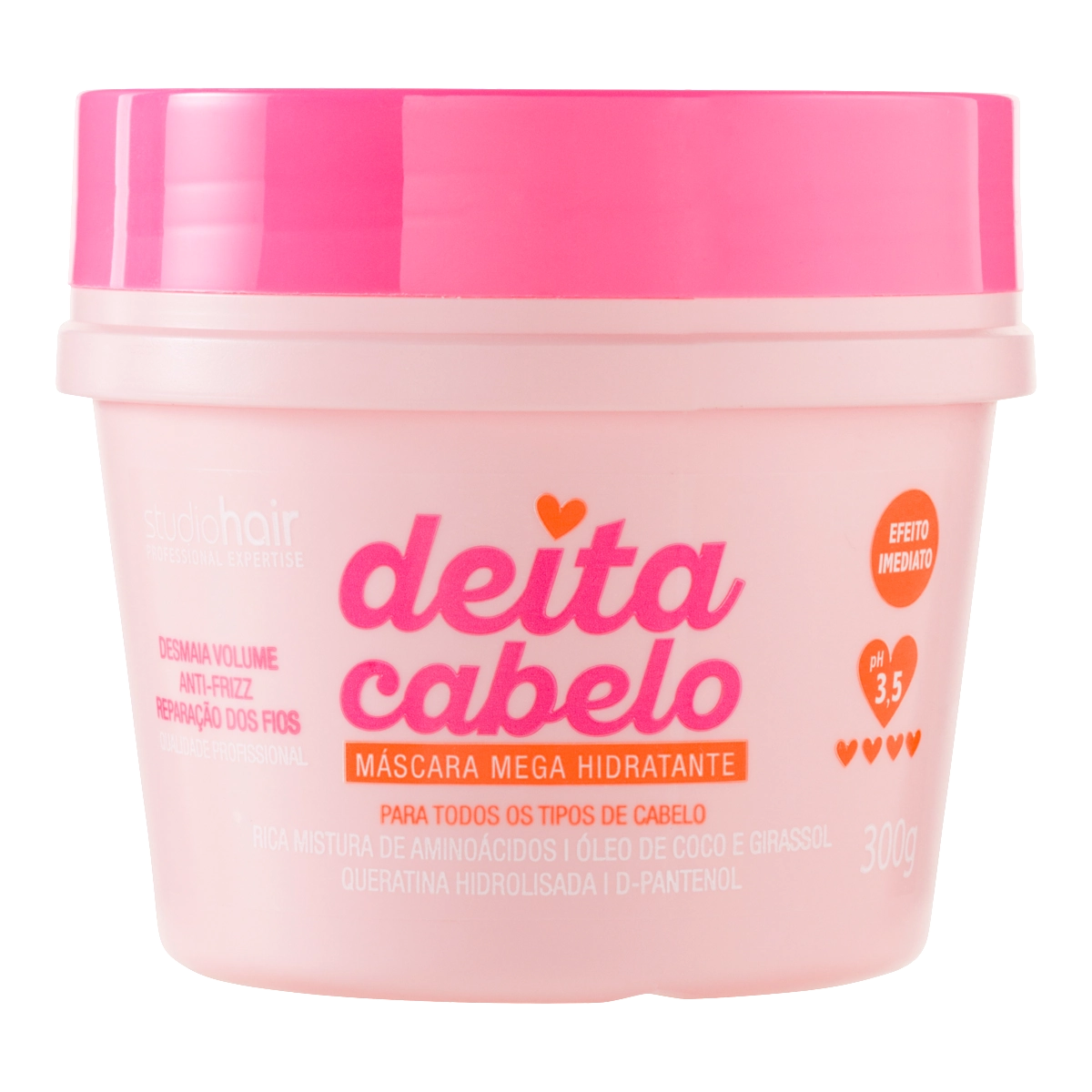 Máscara Mega Hidratante Deita Cabelo Muriel Pote 300g