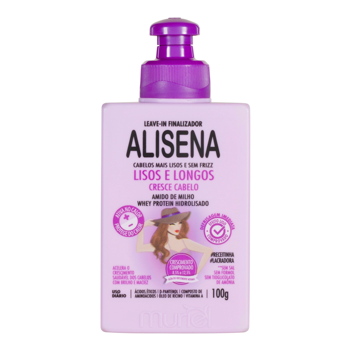 Leave In Finalizador Lisos E Longos Alisena Muriel Frasco 100g