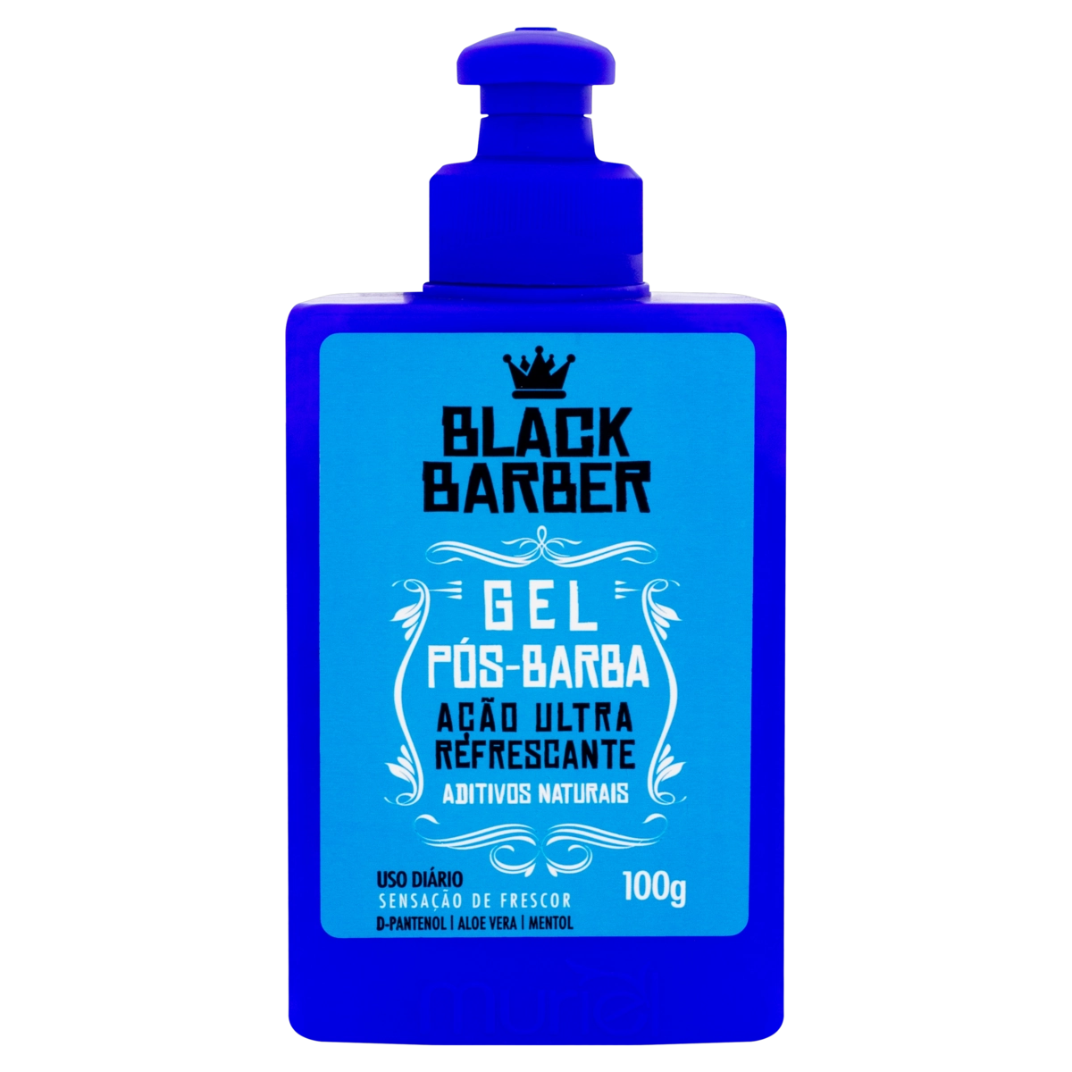 Gel Pós Barba Muriel Black Barber Frasco 100g