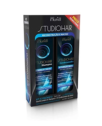 MURIEL KIT STUDIO HAIR SHAMPOO E COND RESTAURAÇÃO E MACIEZ