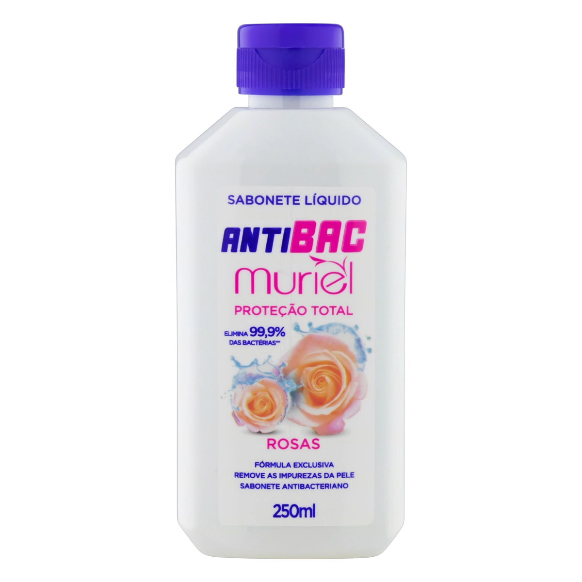 Sabonete Líquido Antibacteriano Rosas Muriel Frasco 250ml