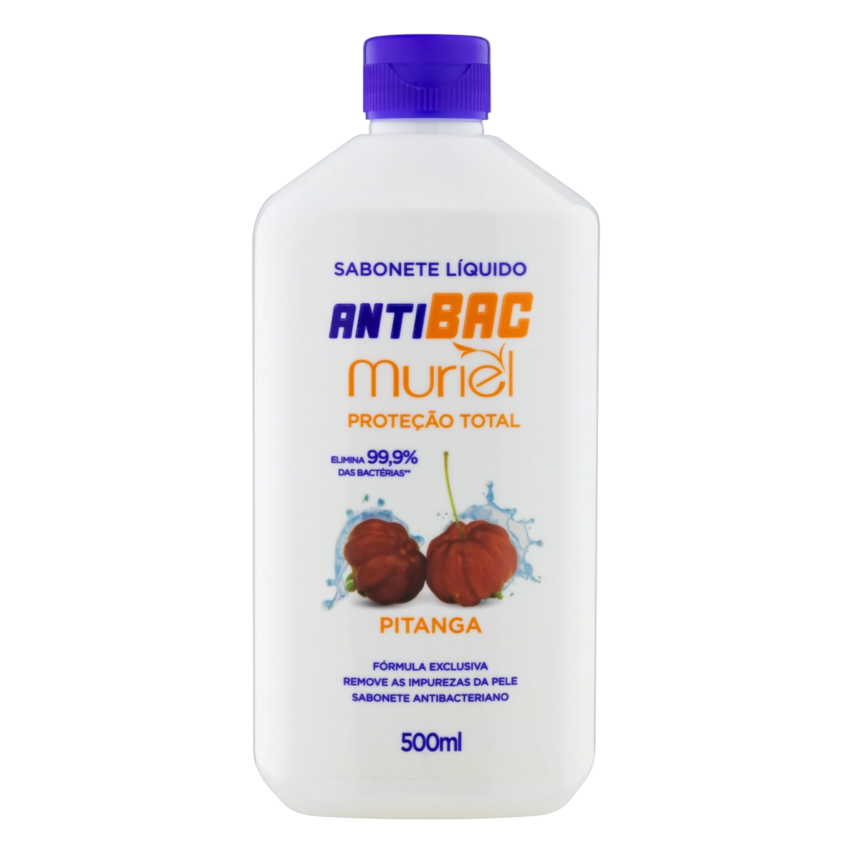 Sabonete Líquido Antibacteriano Pitanga Muriel Frasco 500ml