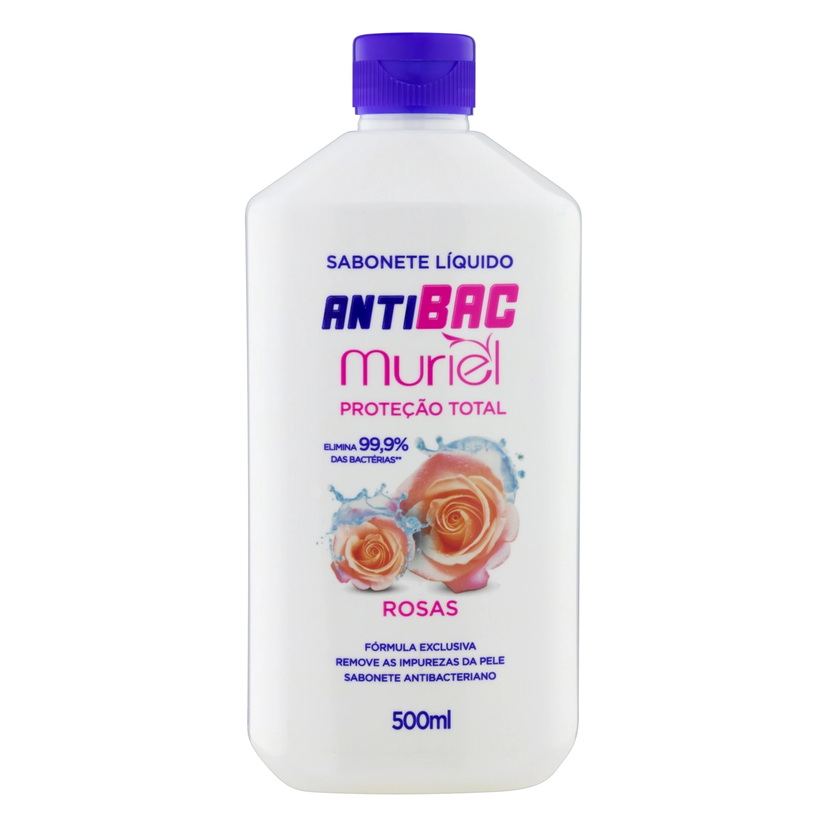 Sabonete Líquido Antibacteriano Rosas Muriel Frasco 500ml