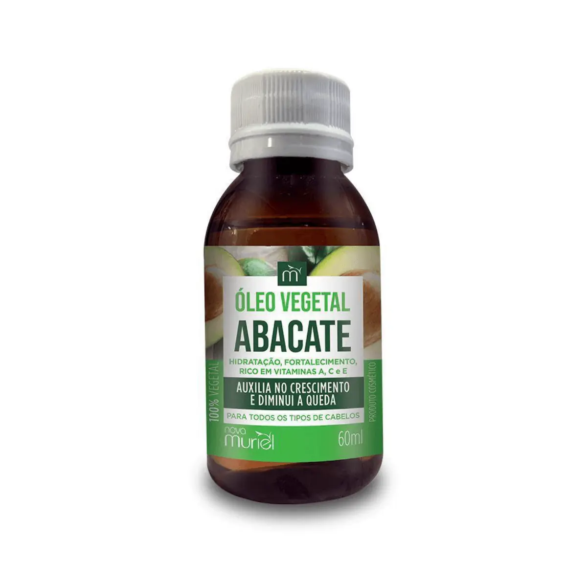 OLEO CAPILAR VEGETAL ABACATE MURIEL 60ML