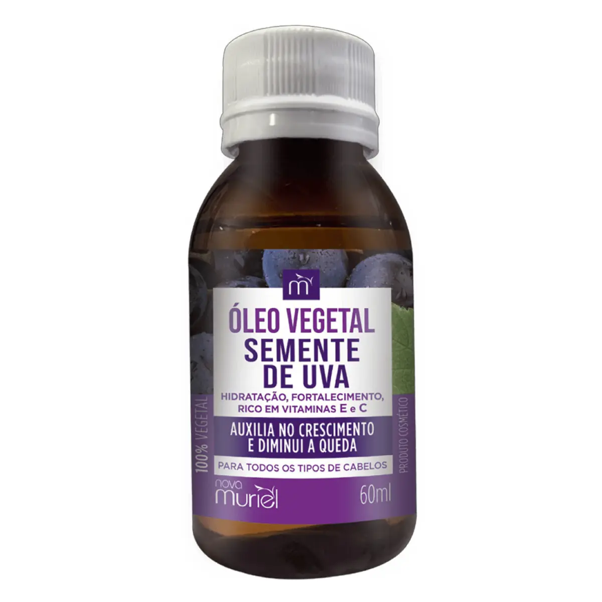 OLEO CAPILAR VEGETAL SEMENTE DE UVA MURIEL 60ML
