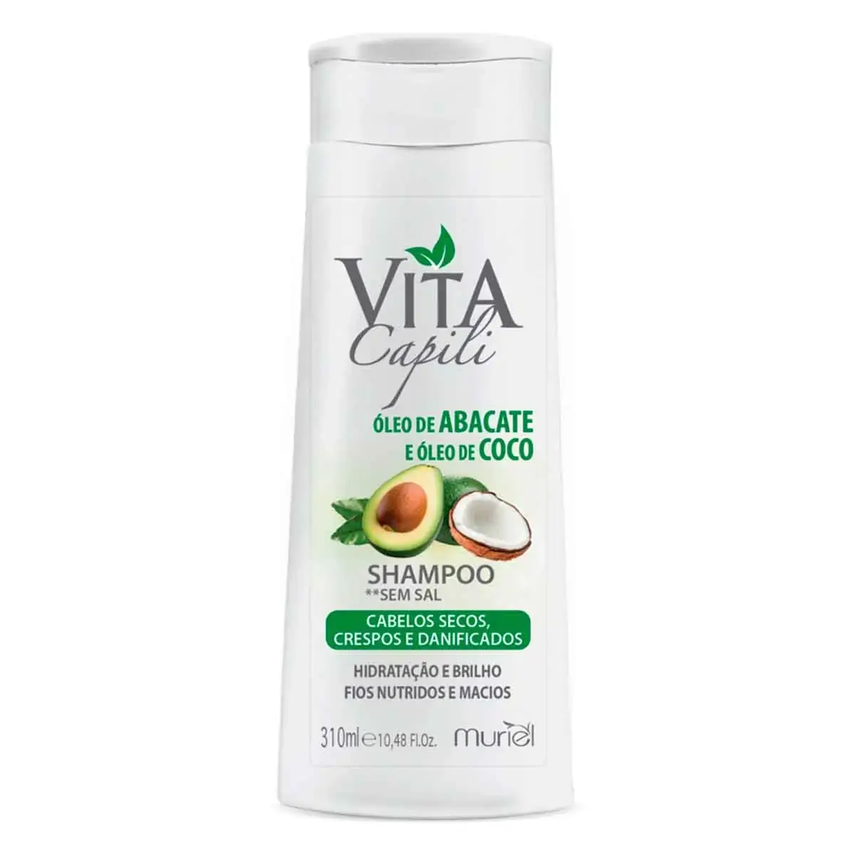 Shampoo Muriel Vita Capili Abacate Frasco 310ml