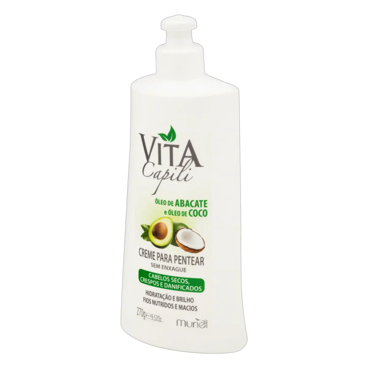 CREME PENTEAR MURIEL VITA CAPILI ABACATE E COCO 270G