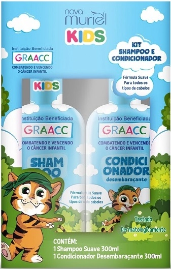 Kit Sh Con Kids Graacc Menino 300ml