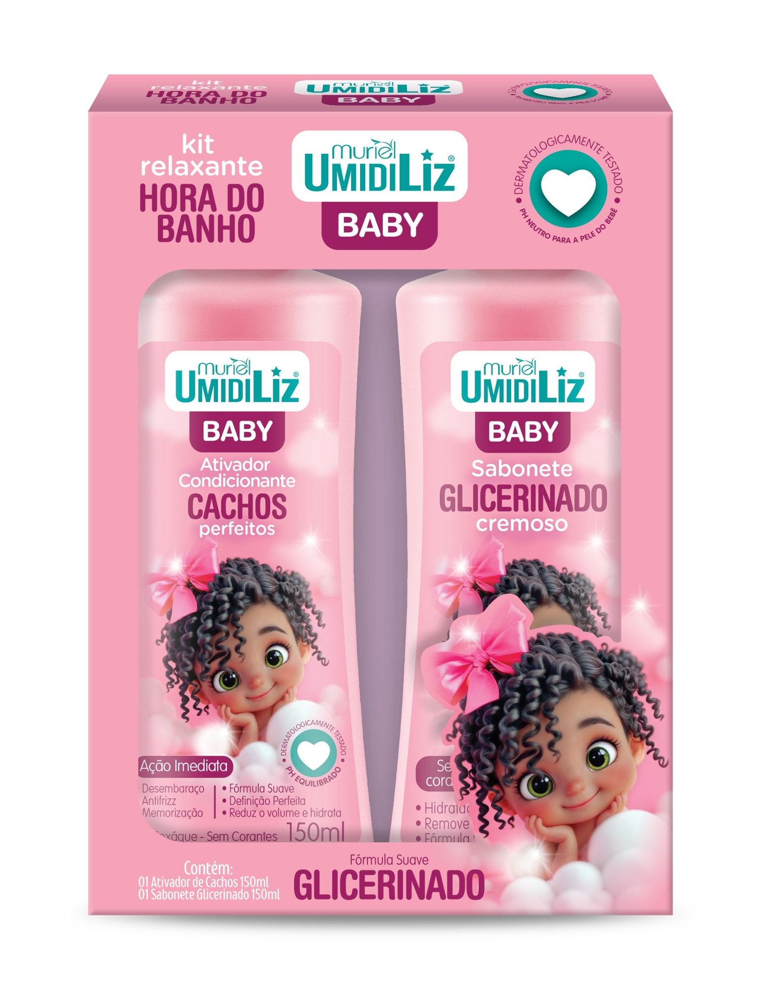 Kit Sab.liq Ativador Bay Rosa Umidiliz 150ml