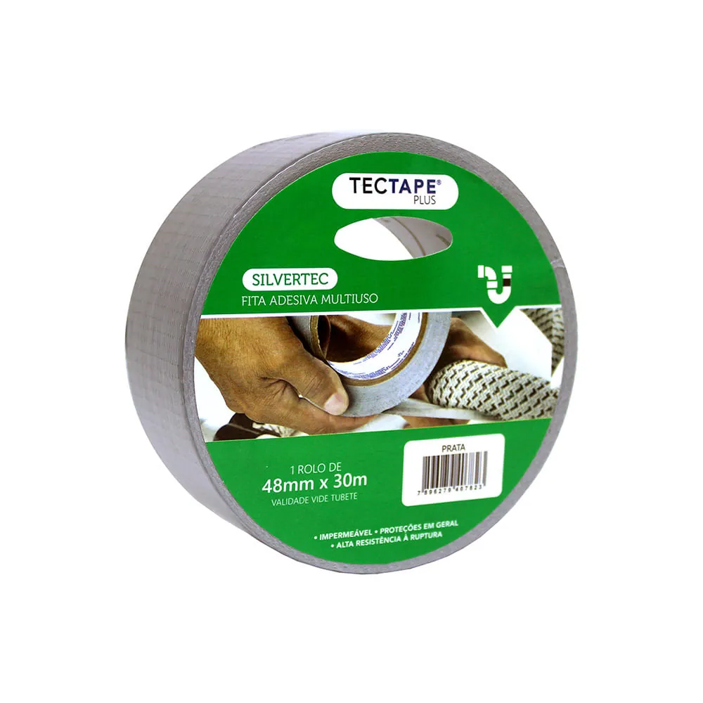 Fita Silvertape Prata Premium 48 Mm X 30 Metros