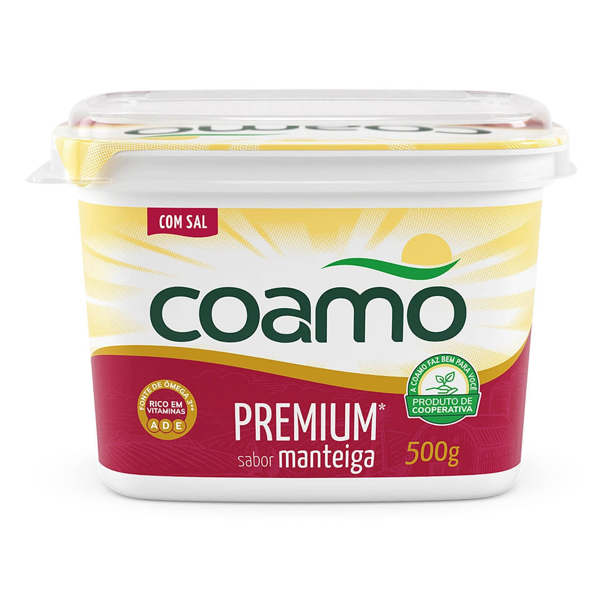 Margarina Manteiga Com Sal Coamo Premium Pote 500g