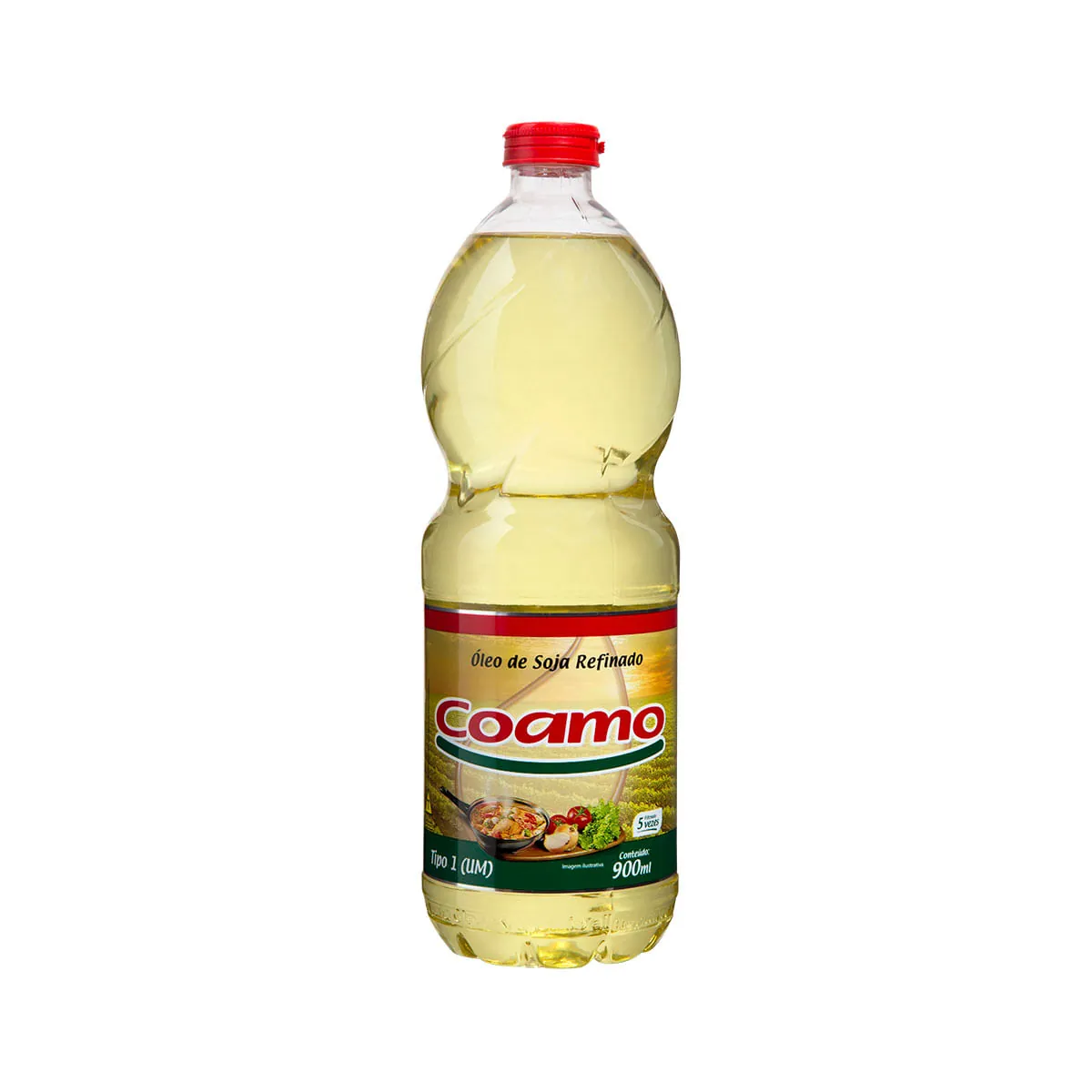 óleo De Soja Tipo 1 Coamo Garrafa 900ml