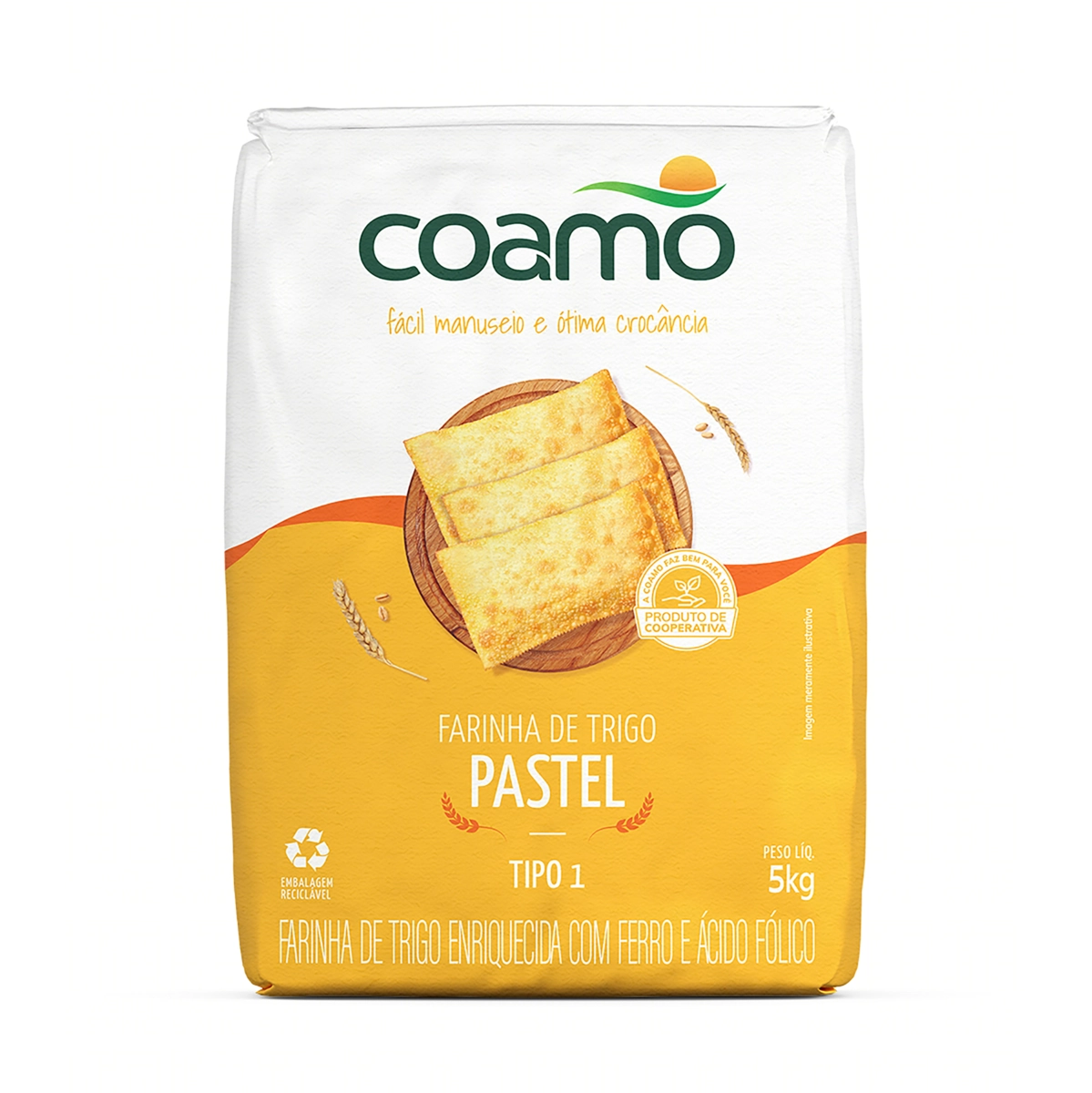 Farinha De Trigo Tipo 1 Para Pastel Coamo Pacote 5kg