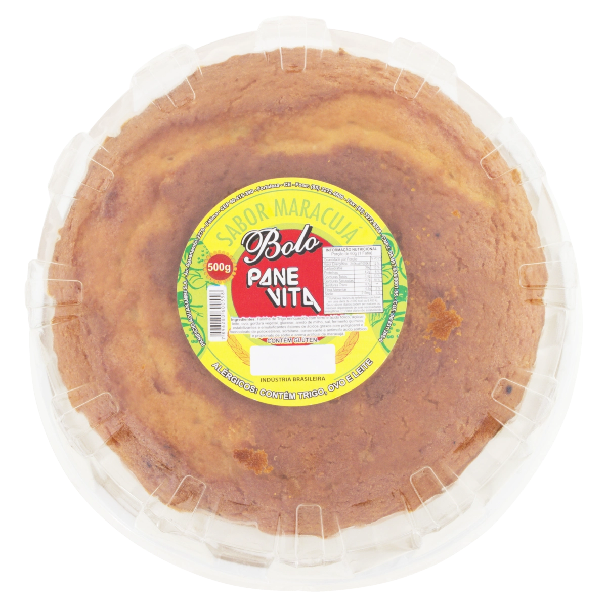 Bolo Maracujá Panevita Bandeja 500g
