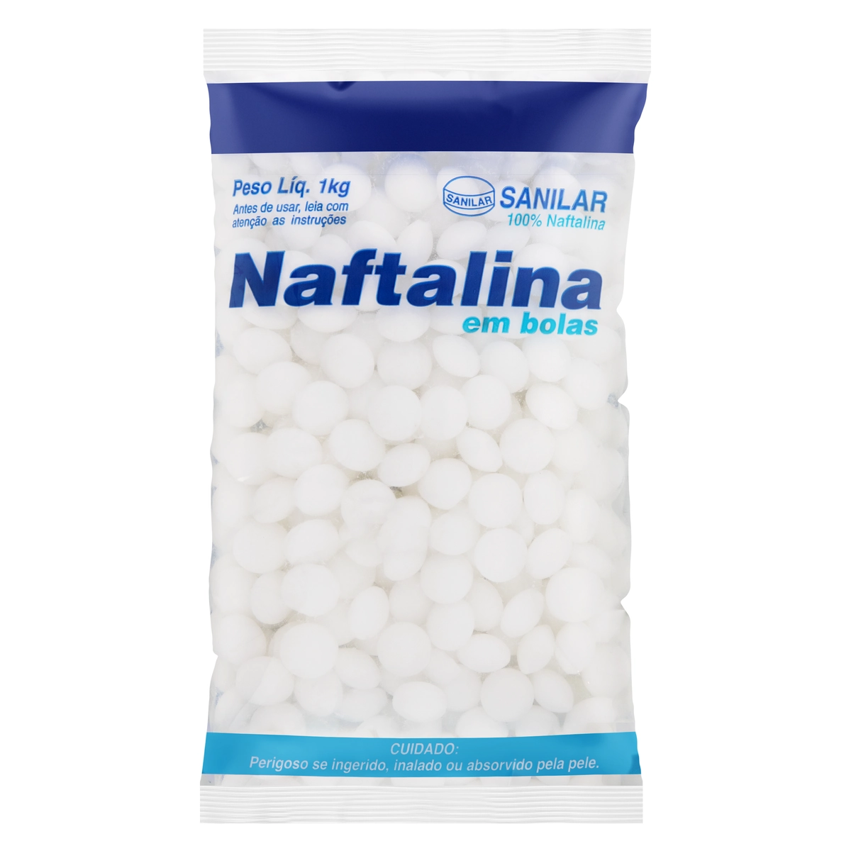 Naftalina Em Bolas Sanilar Pacote 1kg