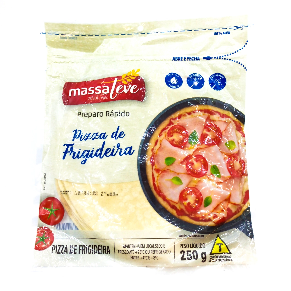 Massa P/pizza Massa Leve Frigid.250gr