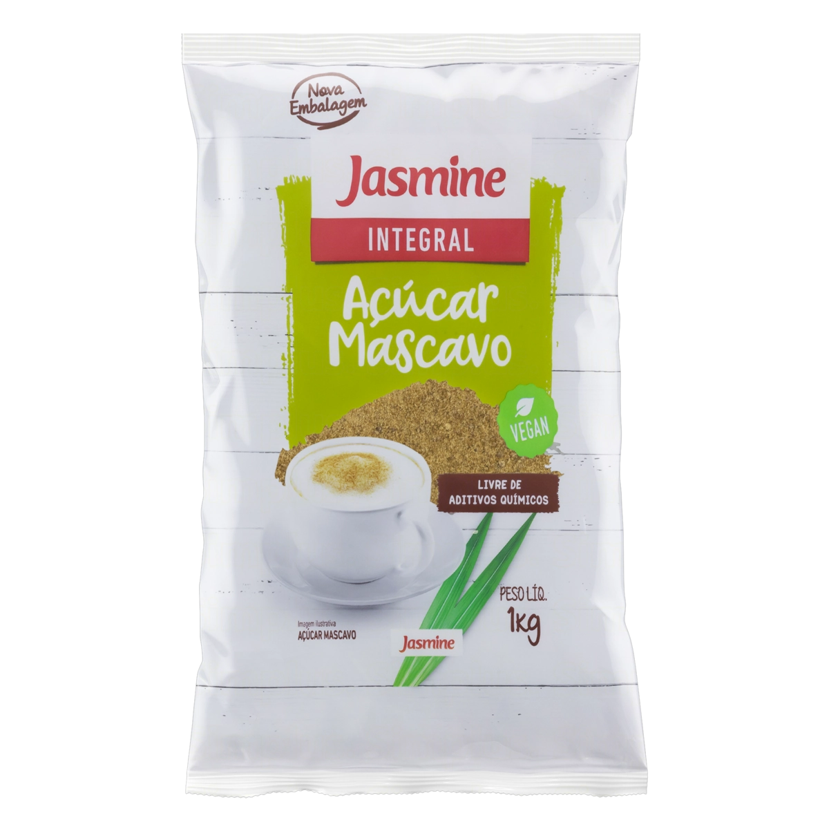Açúcar Mascavo Jasmine Pacote 1kg