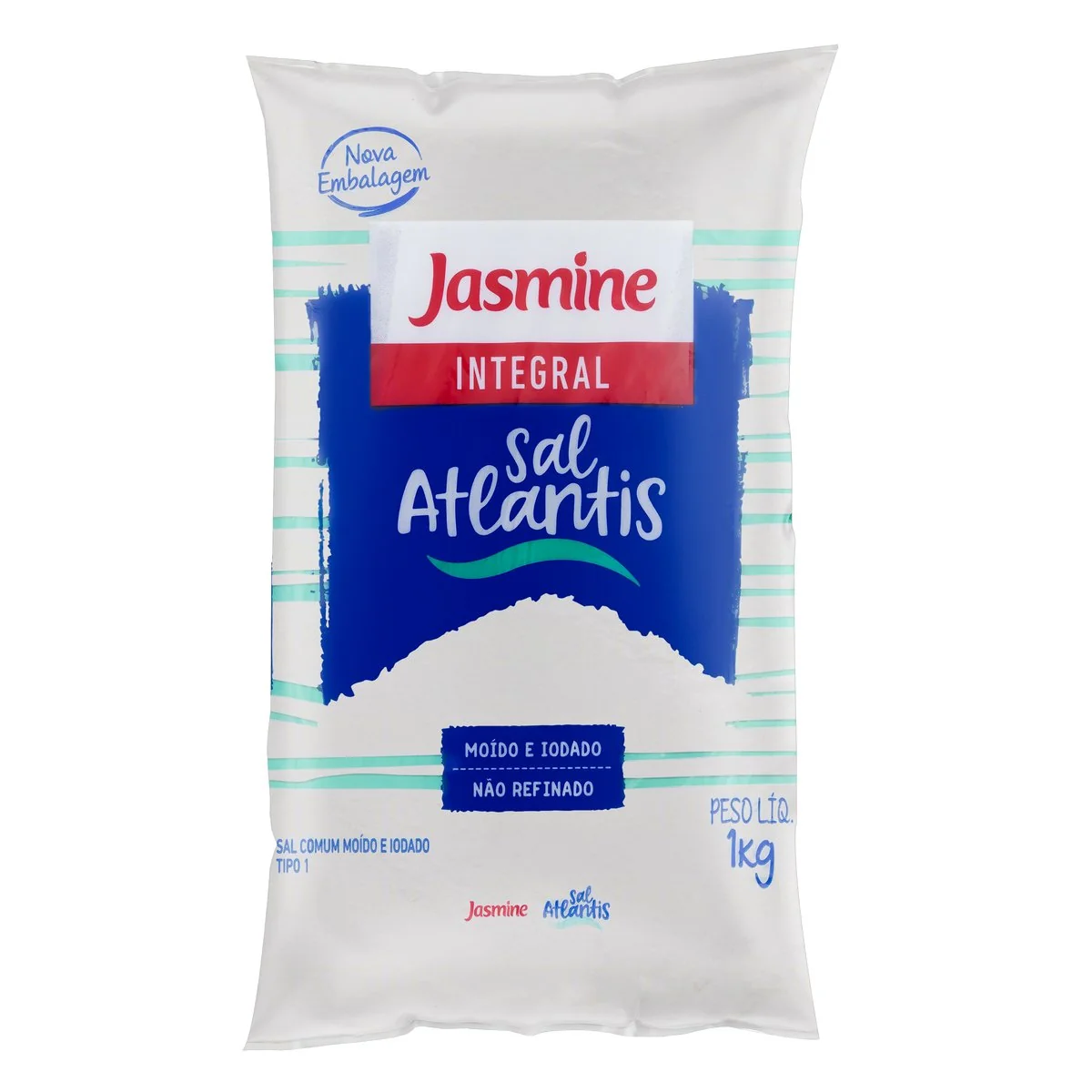 Sal Não Refinado Integral Atlantis Jasmine 1Kg