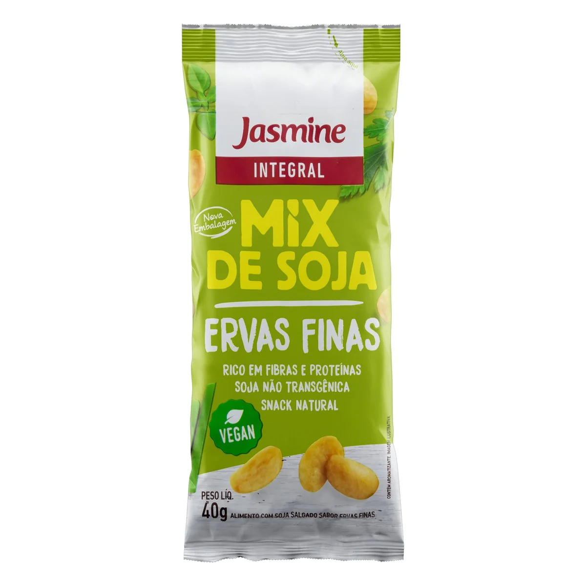 Mix de Soja Integral Ervas Finas Jasmine Pacote 40 g