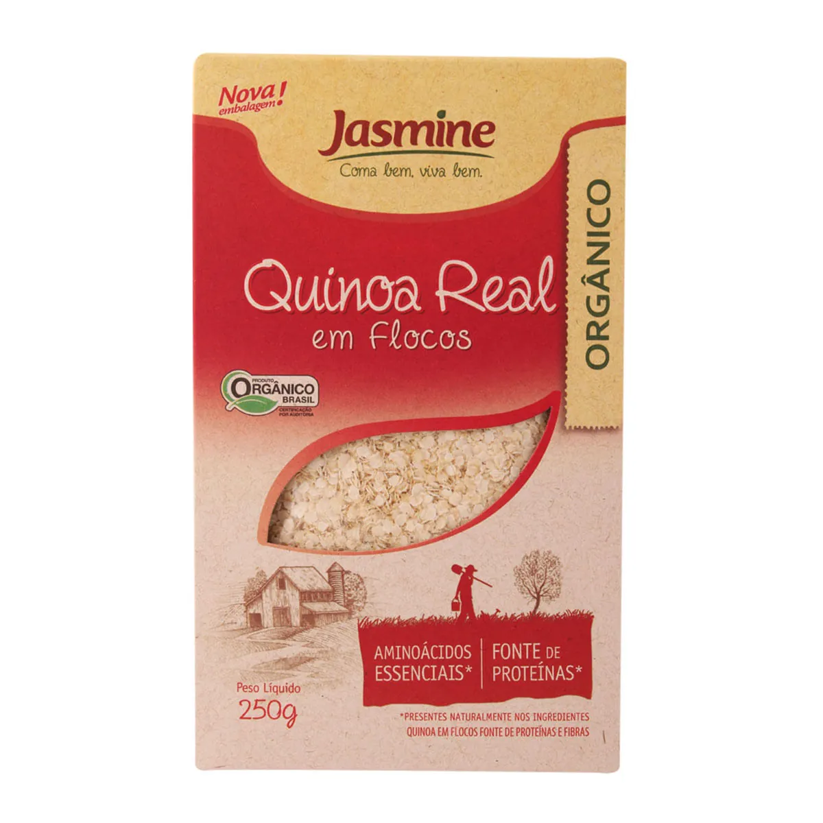 Flocos de Quinoa Pronto para Consumo Orgânico Jasmine 150g