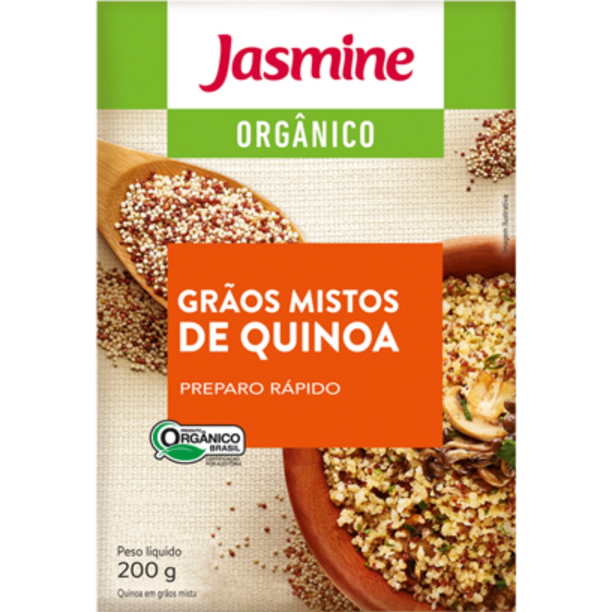 Grãos Mistos de Quinoa Orgânico Jasmine 200g