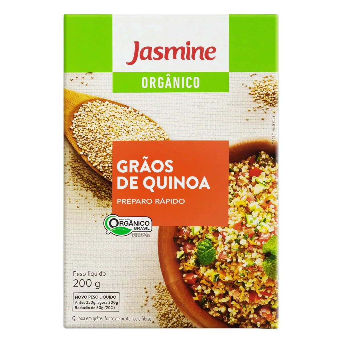 Quinoa em Grãos Orgânica Jasmine Caixa 200g