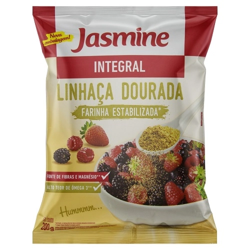Farinha de Linhaça Dourada Integral Jasmine Pacote 200g