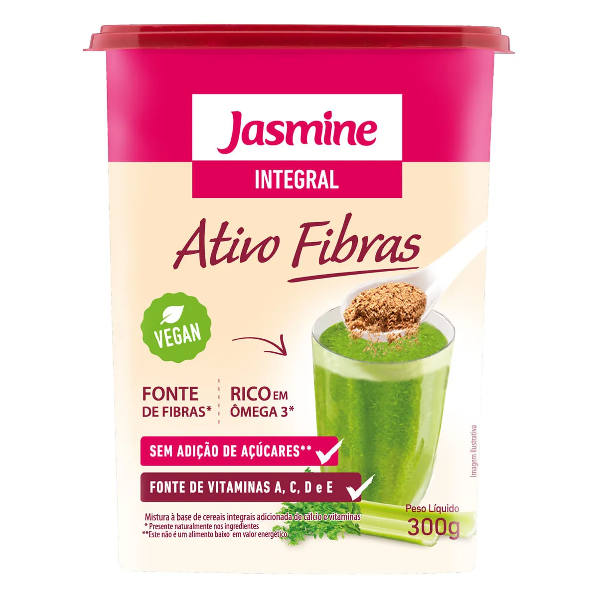 Mix Fibras Integral Ativo Vegano Jasmine 300g