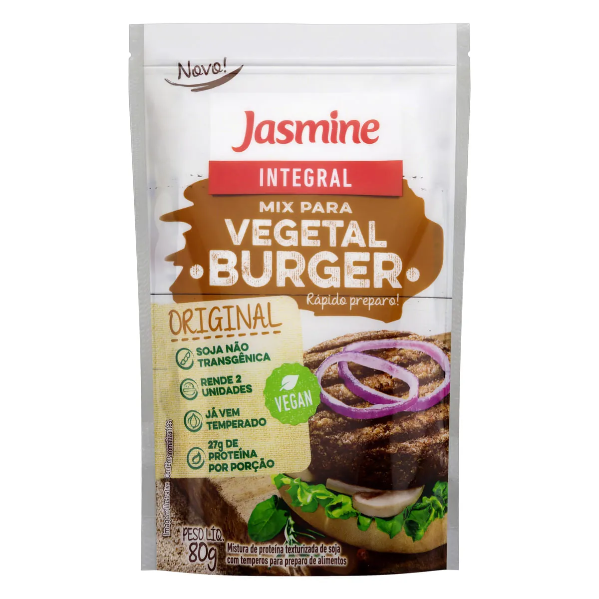 Mix Para Vegetal Burger JASMINE Integral 80g