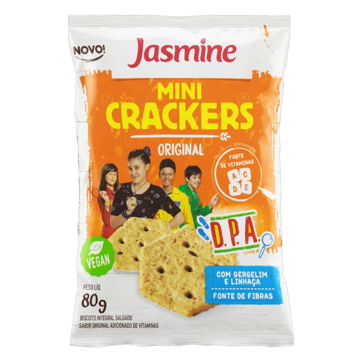 Crackers Mini Integral Original D.P.A. Vegano Jasmine 80g