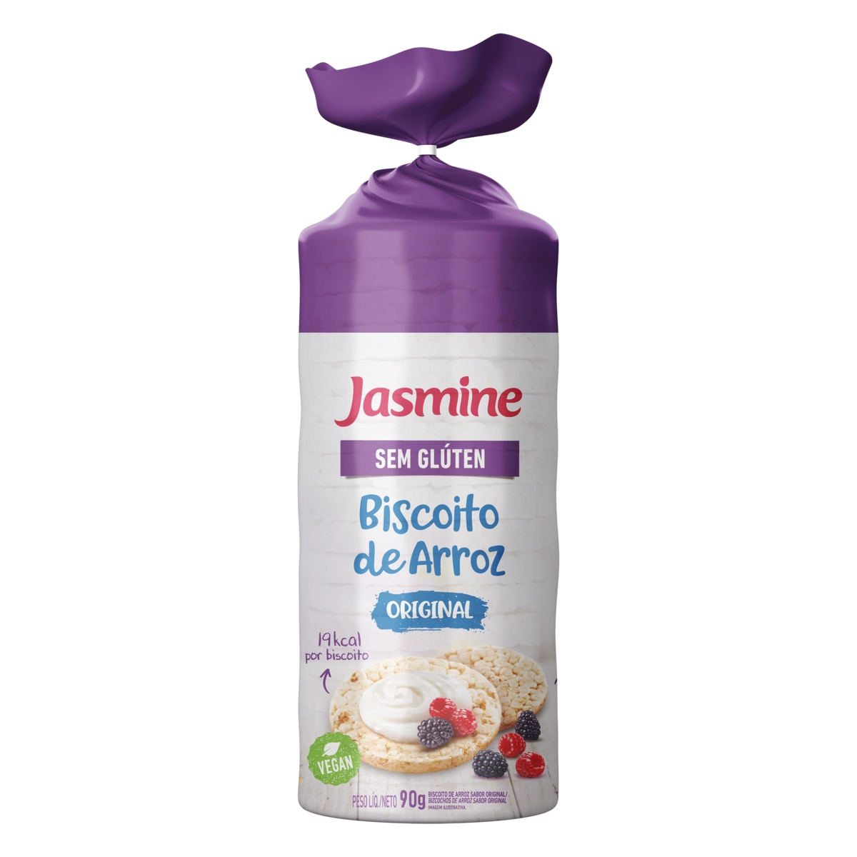 Biscoito De Arroz Original Jasmine Pacote 90g