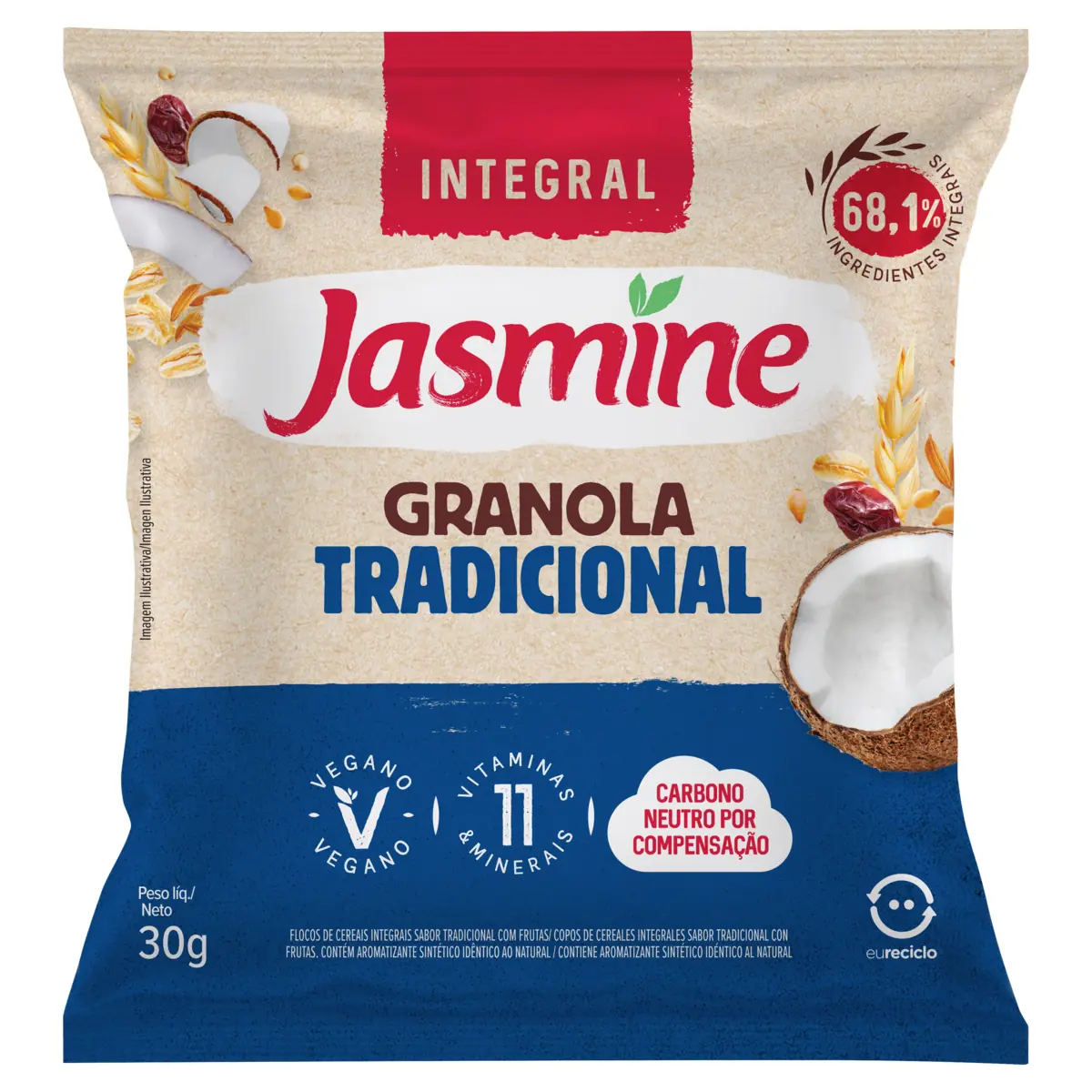 Granola Jasmine Integral Tradic 30g