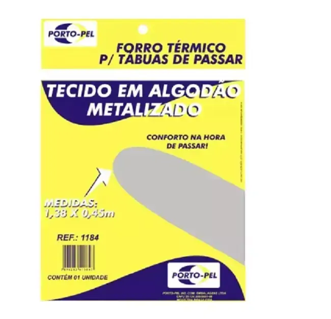 Capa / Forro Para Tábua De Passar Metalizada M1,38 X 0,45 M - 1184