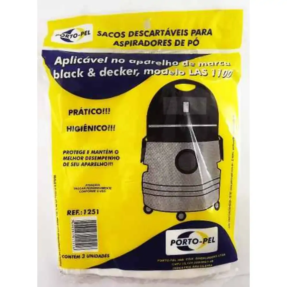 Saco P/aspirador Po Porto Pel Ref 1251