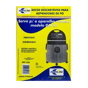 Filtro Descartavel Para Aspirador De Po Modelo Lavorwash Gn22 Gn32 Gnp32 Porto Pel