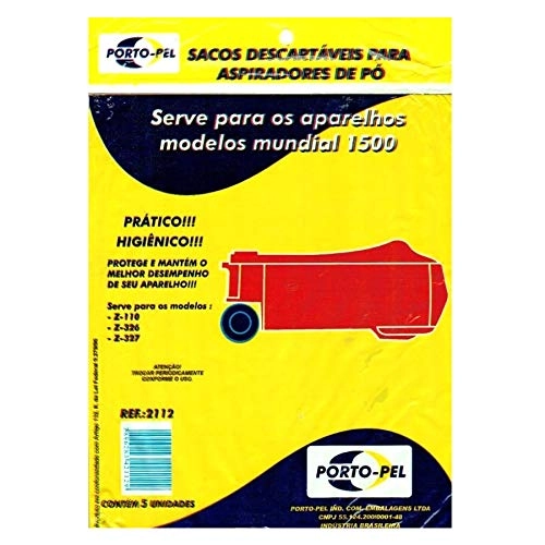 Saco aspirador electrolux mundial 1500 - 5 und (REF.2112)