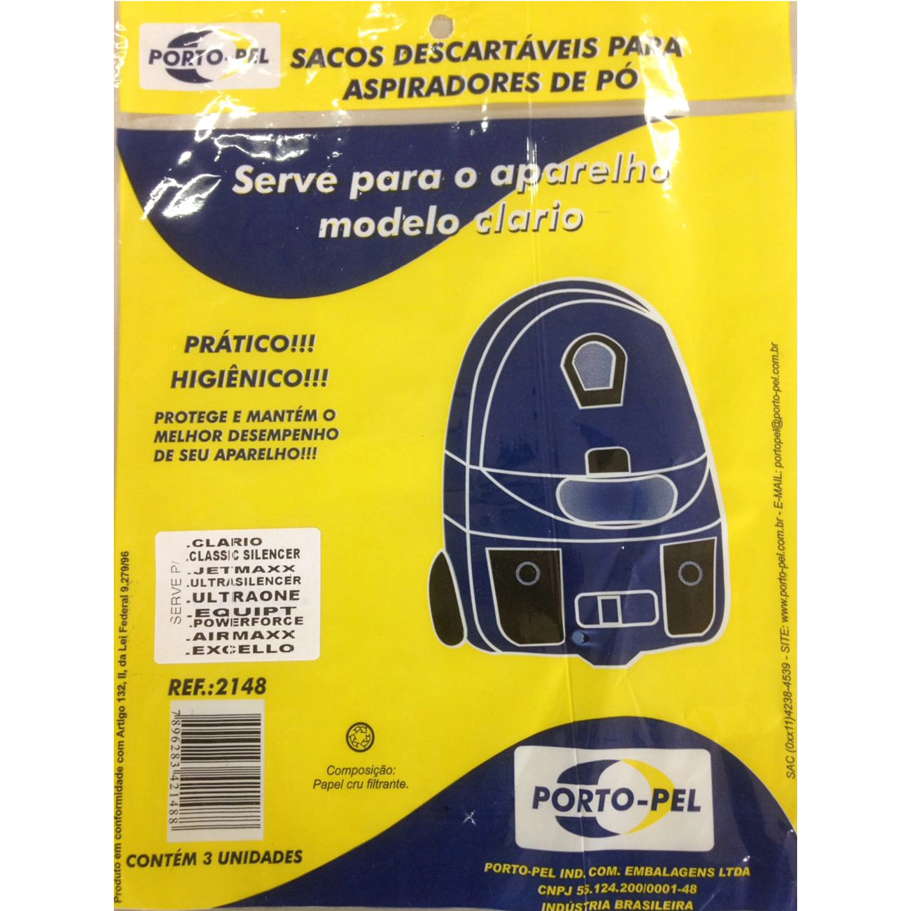 Filtro Papel Portopel Aspirador Electrolux 2148