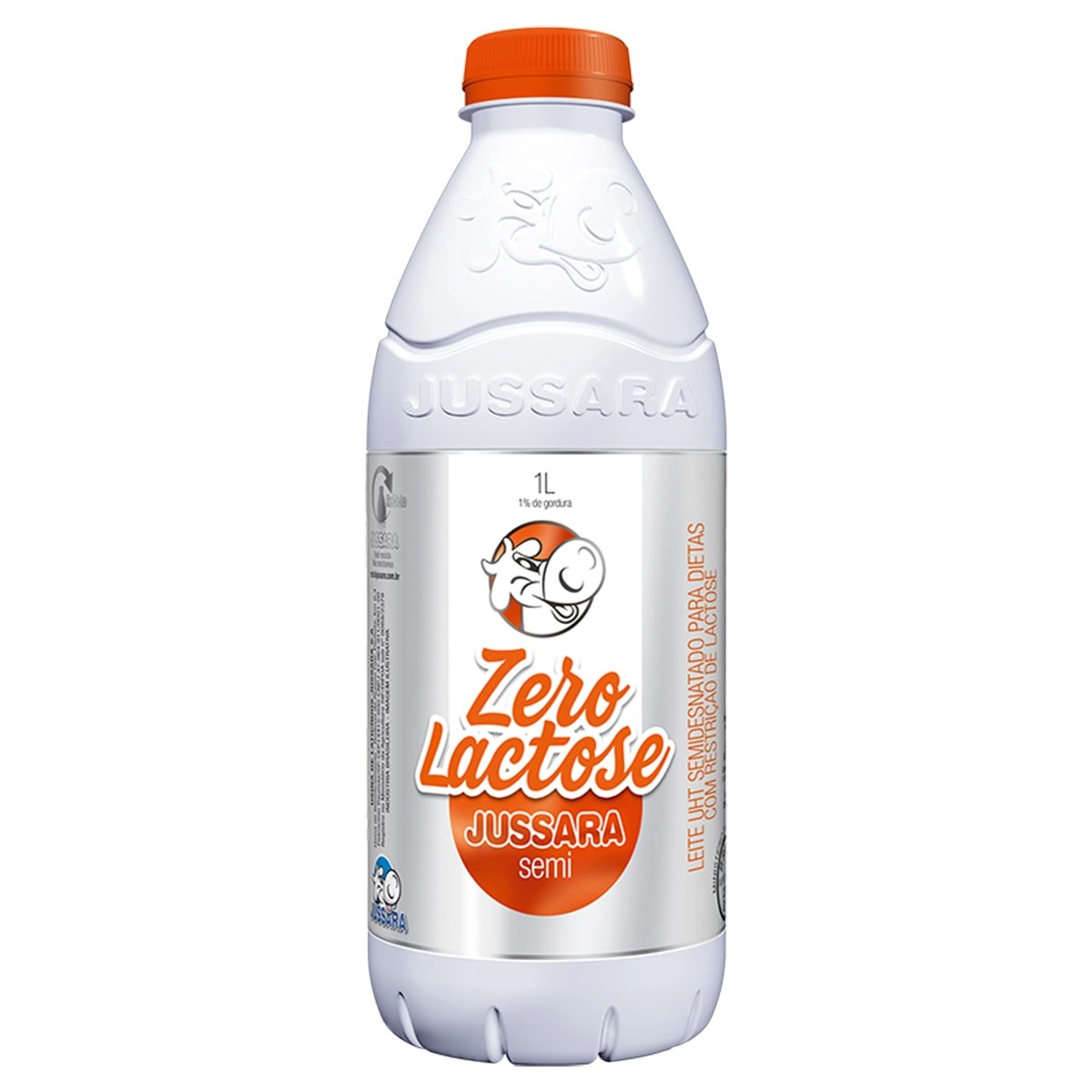 Leite UHT Semidesnatado Zero Lactose JUSSARA Garrafa 1l