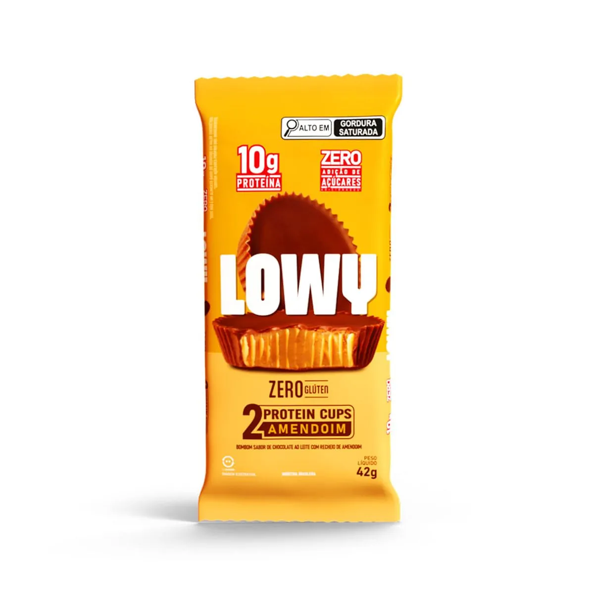 Choc Lowy Cups Amendoim 42g