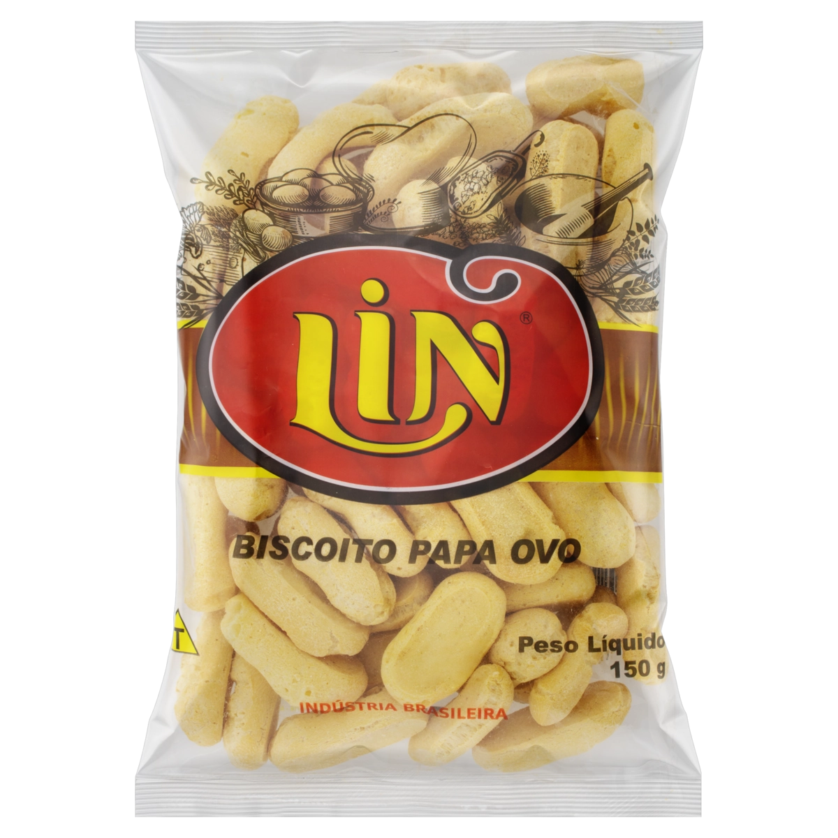 Biscoito Papa Ovo Sem Glúten Lin Pacote 150g