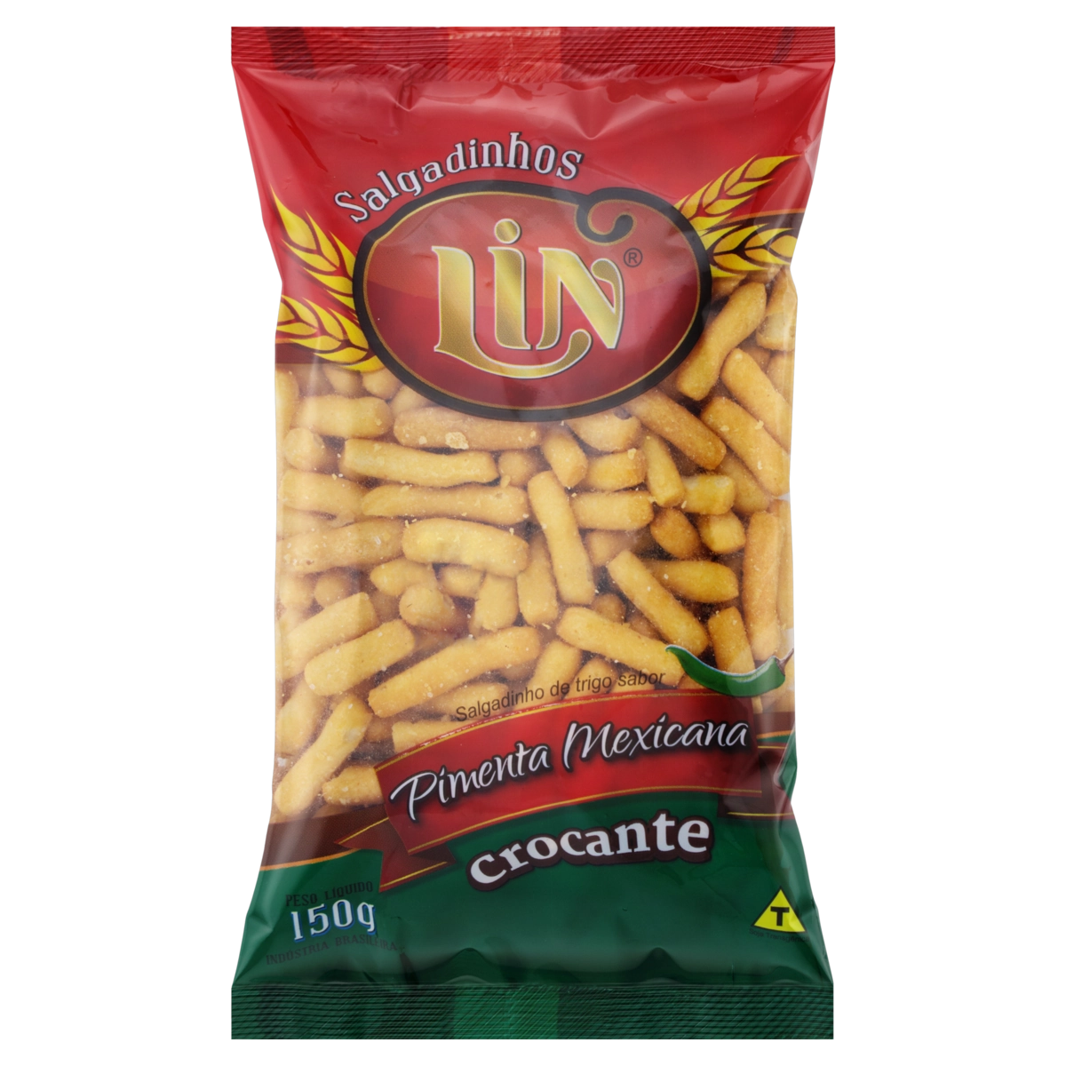 Salgadinho De Trigo De Pimenta Mexicana Lin Pacote 150g
