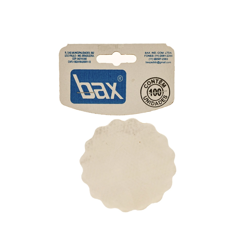 Bax Fundo Rendado 7cm C/100 Branco