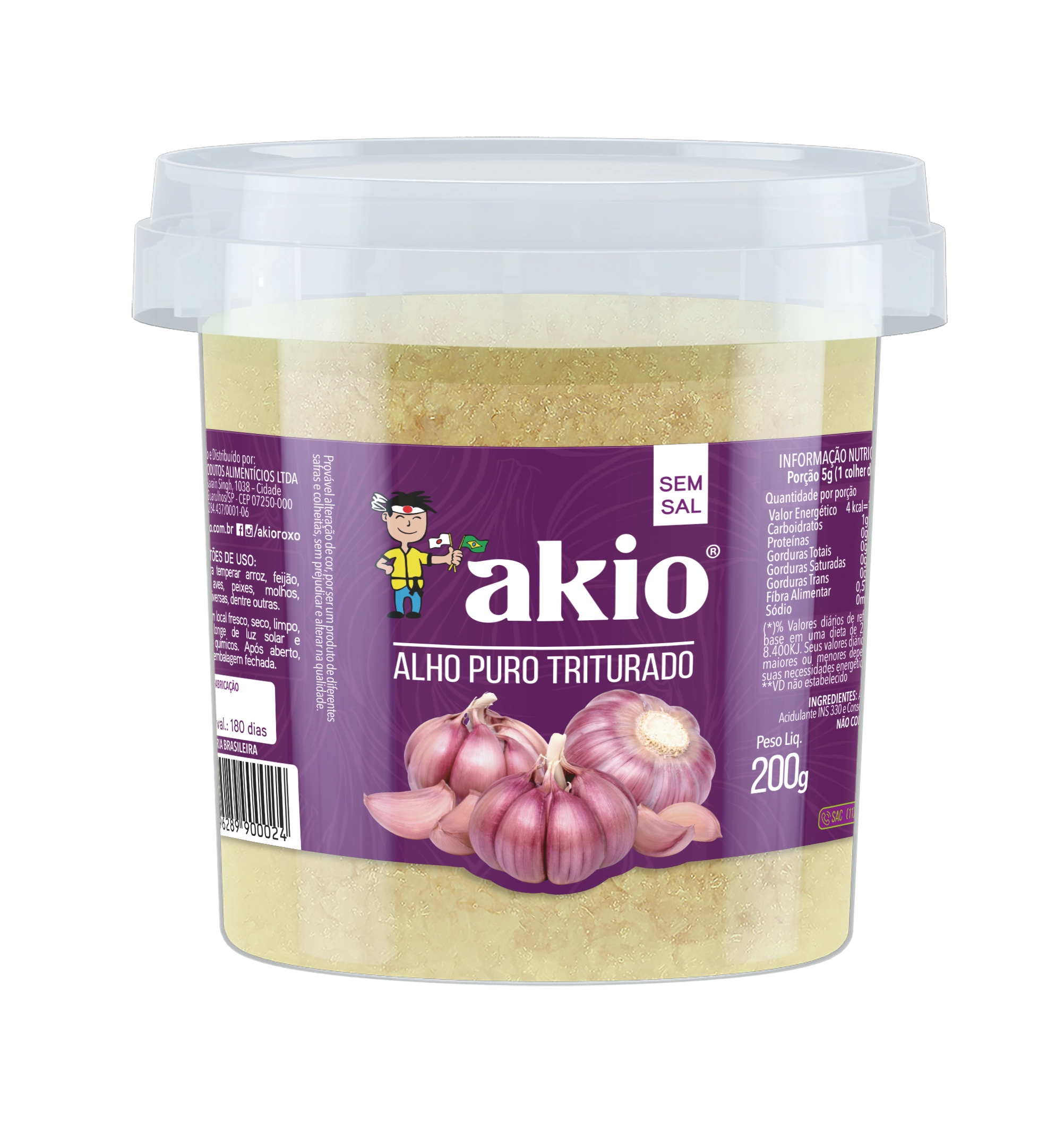 Alho Katina Triturado Pote