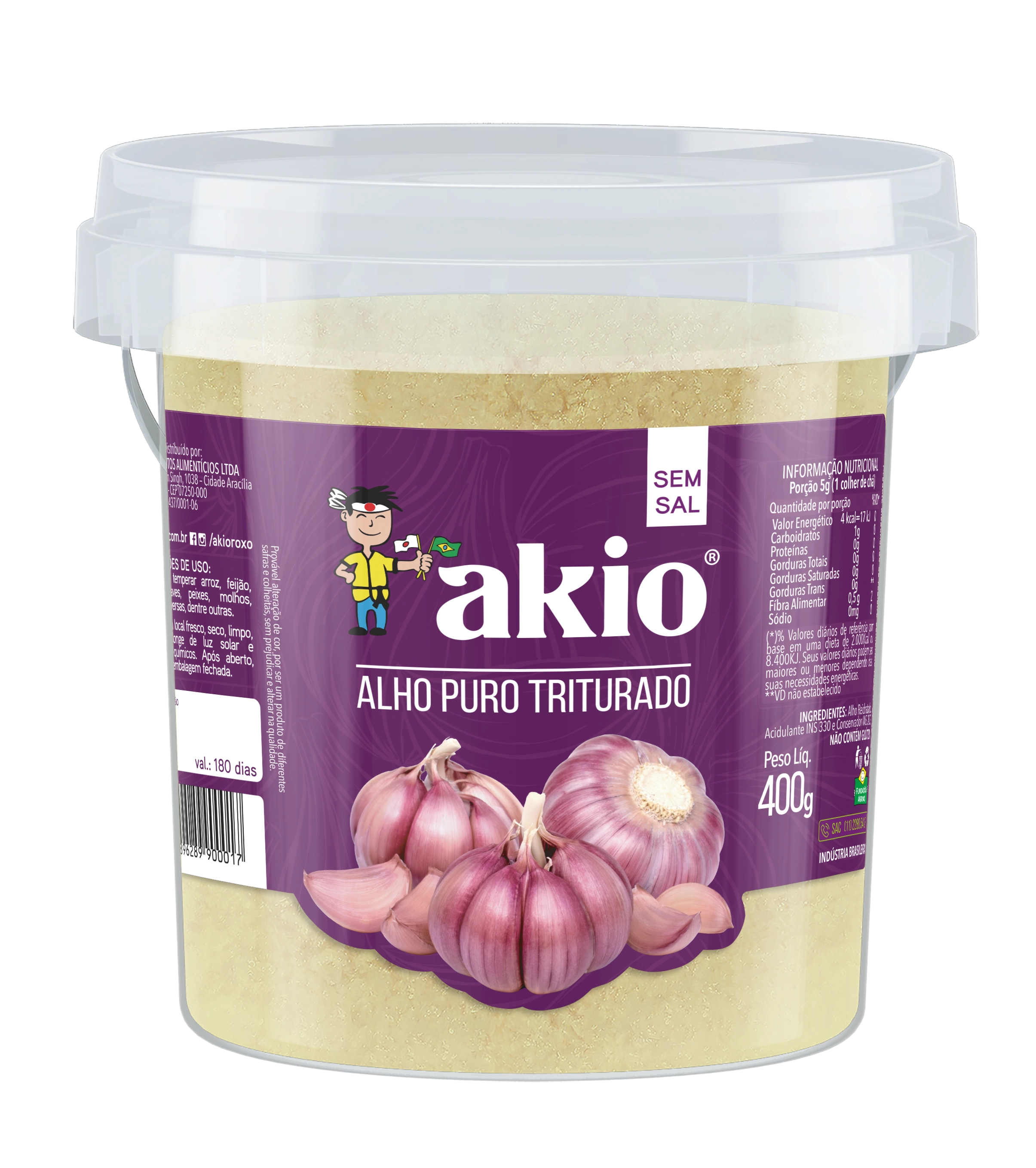 Alho Roxo Puro Trit Akio