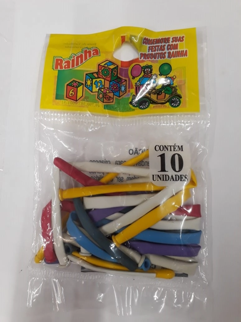 Balao Ar Rainha Espaguete C/10