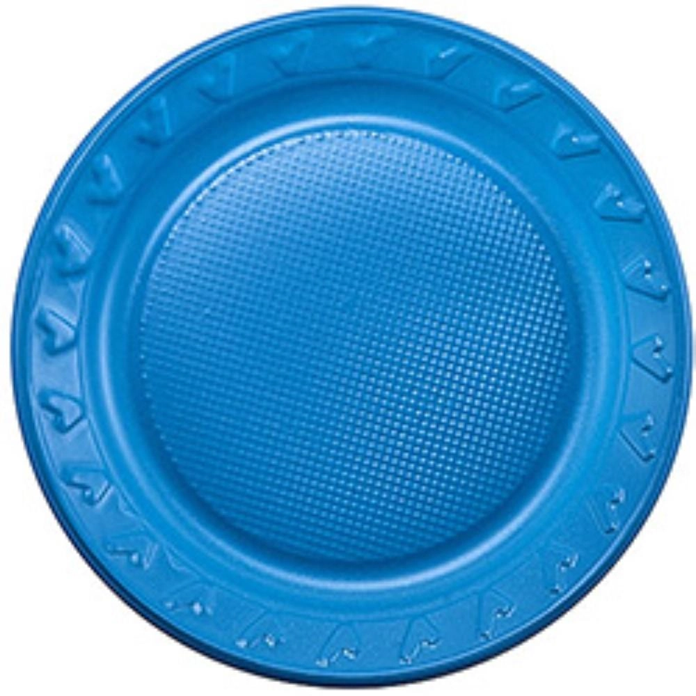 Prato Rainha Plastico 10unidade Azul