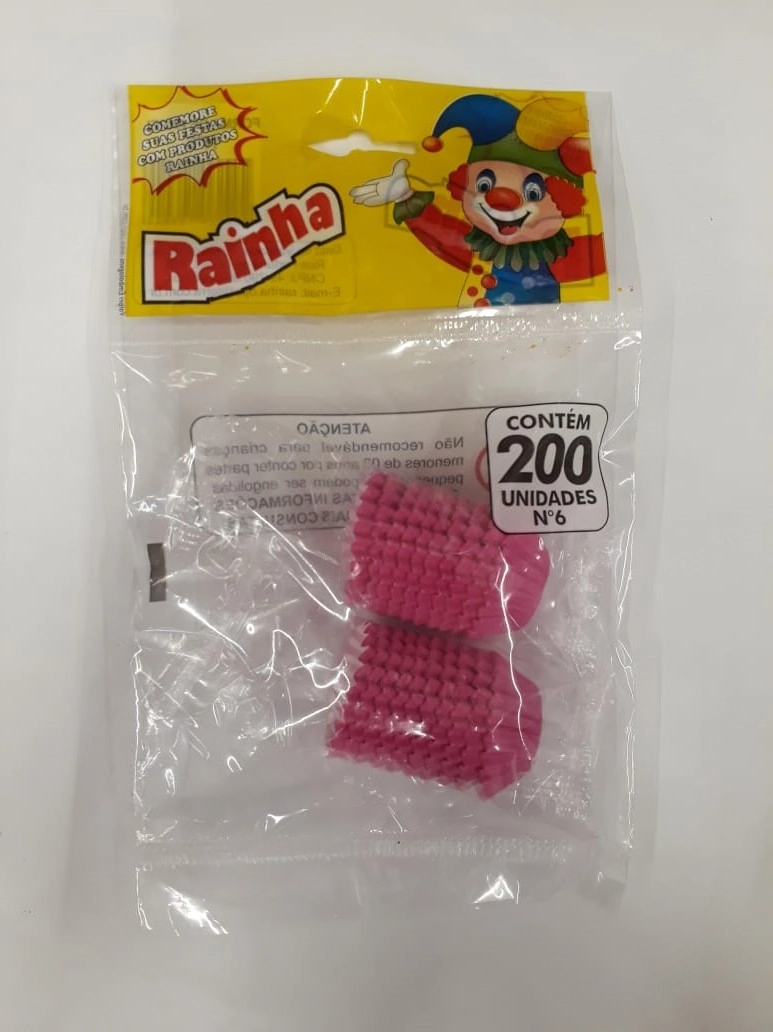 Forminha Rainha Papel Pequeno N 06 C/200 Rosa