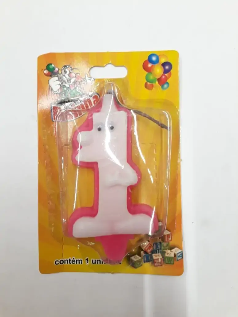Vela N Karetinha Parafina Nc1 Rosa