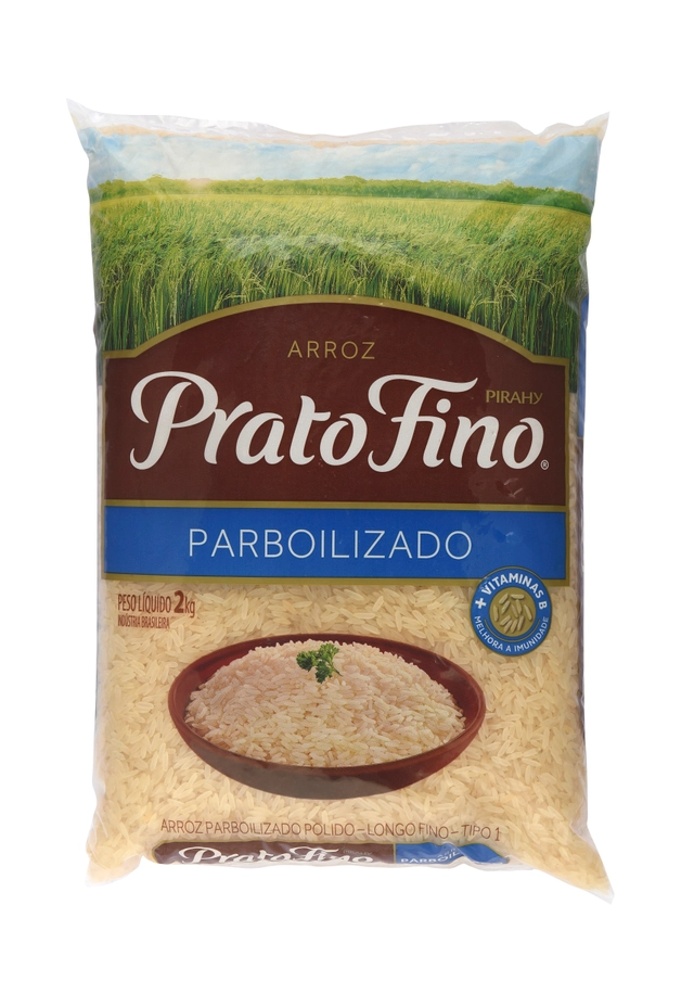 Arroz Prato Fino Parboilizado 2kg